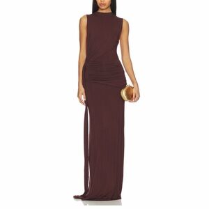 REVOLVE STACIE MAXI DRESS IN DARK BROWN